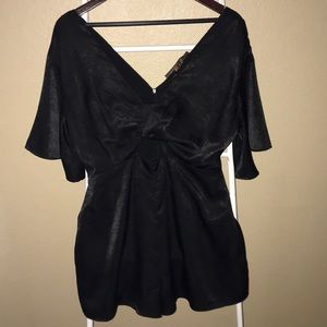 Black romper.